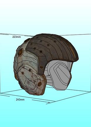 Шлем helmet ranger маска mask конструктор з картону паперкрафт papercraft ігровий персонаж пазл 3д фігура