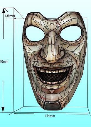 Шлем helmet borderlands troll троль маска mask конструктор з картону паперкрафт papercraft ігровий персонаж пазл 3д фігура