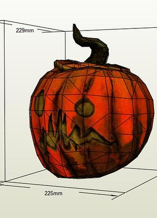 Paperkhan конструктор из картона 3d тыква хэллоуин растение паперкрафт набор для творчества игрушка оригами