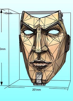 Маска джека jack mask borderlands 2 конструктор из картона papercraft паперкрафт игровой персонаж