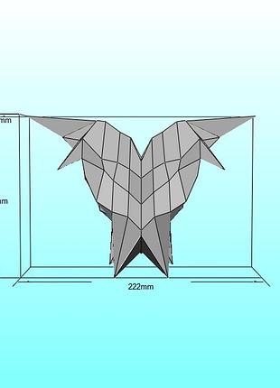 Paperkhan набір для створення 3d фігур серце валентинка откритка паперкрафт papercraft день закоханих подарунок іграшка сувенір