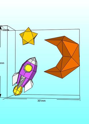 Paperkhan конструктор з картону 3d модель паперкрафт papercraft повітряна куля дирижабль літак ракета техніка транспорт