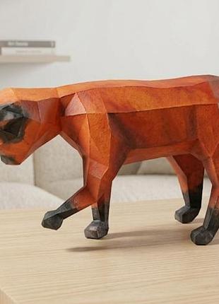 Cat kitten kitty 3d фігура арт. 225.7.57 кішка кіт кошеня котик кот котики конструктор з картону papercraft паперкрафт модель