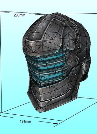 Шлем сэра айзека ser isaac helmet конструктор из картона papercraft паперкрафт игровой персонаж