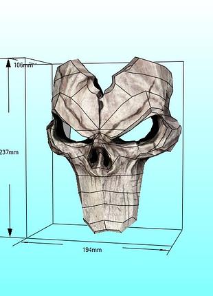 Шлем helmet darksiders 2 death маска mask конструктор из картона papercraft паперкрафт игровой персонаж