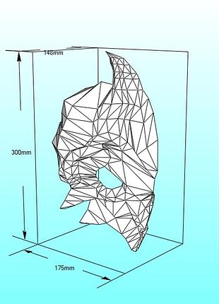 Шлем helmet предтечей predtechey маска mask конструктор з картону паперкрафт papercraft ігровий персонаж пазл 3д фігура