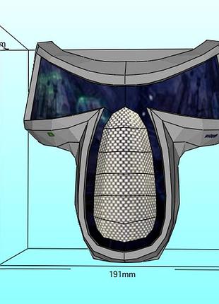 Маска digital escape mask конструктор з картону паперкрафт papercraft ігровий персонаж пазл 3д фігура
