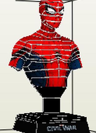 Paperkhan конструктор из картона человек паук spiderman papercraft 3d полигональная развивающий подарок