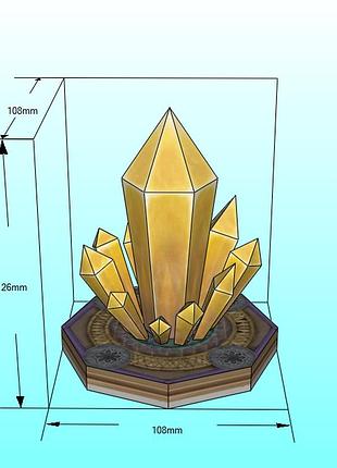 Paperkhan конструктор з картону діамант кристал 3d фігура papercraft паперкрафт модель пазл орігамі набір для творчості подарунок