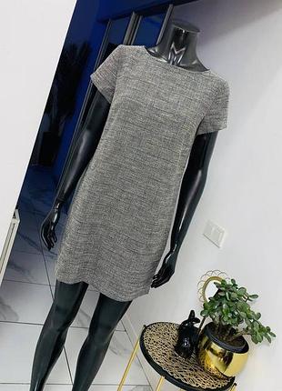 Платье zara woman в клетку, размер uk 12 (m)