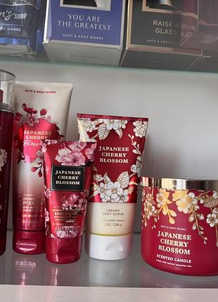 Набір від bath and body works в ароматі japanese cherry blossom