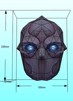 Маска антимага antimage mask dota 2 конструктор из картона papercraft паперкрафт игровой персонаж