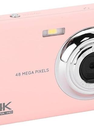 Цифровий фотоапарат 4k uhd 48мп — вебкамера, зум 16x, екран 3”, таймер селфі, для дітей і подорожей