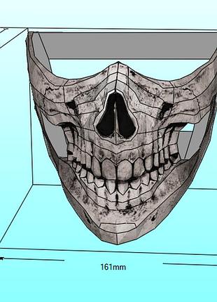 Маска жнеца reaper mask pubg конструктор з картону паперкрафт papercraft ігровий персонаж пазл 3д фігура