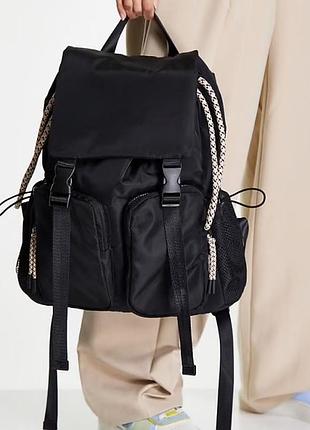 Рюкзак stradivarius сумка-мішок zara на затяжках спортивна сумка-рюкзак ранець