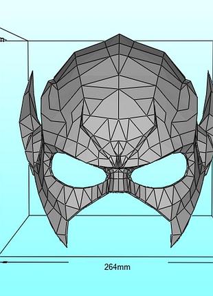 Шлем флэш flash helmet dc comics конструктор из картона papercraft паперкрафт игровой персонаж