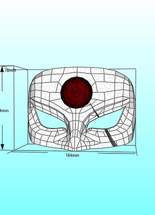 Шлем helmet герой персонаж маска mask конструктор из картона papercraft паперкрафт игровой персонаж