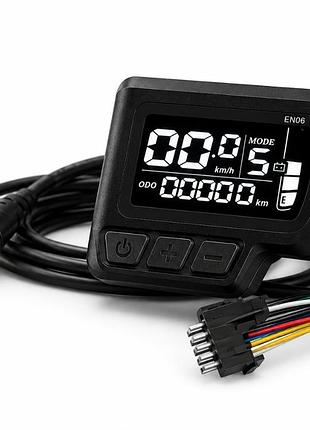 Lcd дисплей sw en-06 24/36/48v для електровелосипеда