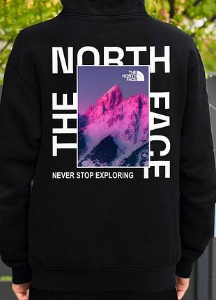 Черная худи the north face мужская кофта the north face весенняя черного цвета худи зе норс фейс черная на пар