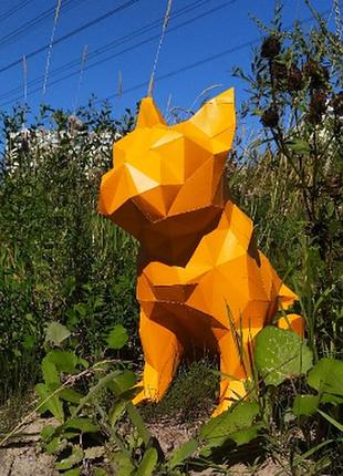 Paperkhan конструктор з картону 3d фігура собака пес паперкрафт papercraft подарунковий набір сувернір іграшка