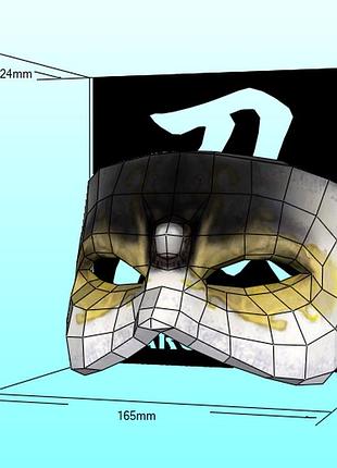 Шлем helmet аноним анонимус маска mask конструктор из картона papercraft паперкрафт игровой персонаж
