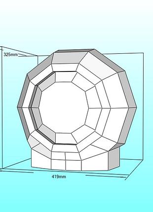 Paperkhan набір для створення 3d фігур людина космонавт скафандр шолом паперкрафт papercraft подарунок конструктор для творчості