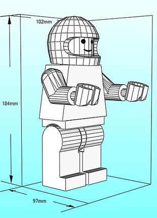 Paperkhan robot lego character hero 3d фігура арт. 184.5.88 робот лего персонаж герой конструктор паперкрафт disney дисней