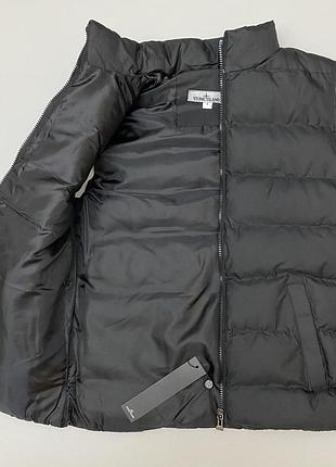 Мужская жилетка stone island черная стеганная, жилетка стон айленд мужская, стонайленд жилетка на парня m