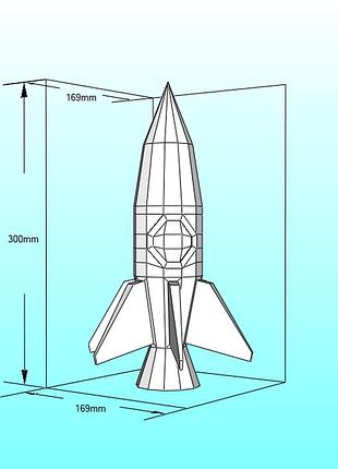 Paperkhan конструктор з картону 3d модель паперкрафт papercraft повітряна куля дирижабль літак ракета техніка транспорт