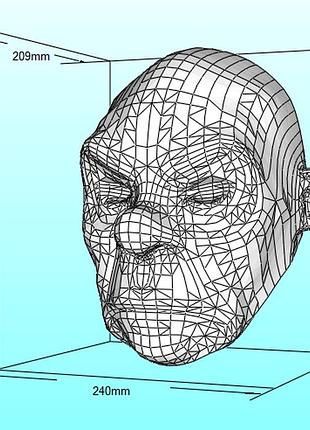 Маска джокера на ограблении joker's clown bozo mask конструктор з картону паперкрафт papercraft ігровий персонаж пазл 3д фігура