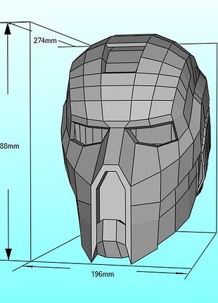 Шлем variant helmet конструктор из картона papercraft паперкрафт игровой персонаж