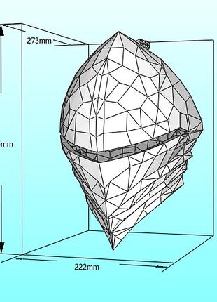 Шлем берсеркера berserker helmet fate/zero конструктор из картона papercraft паперкрафт игровой персонаж