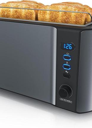 Тостер arendo frukost на 4 ломтика с длинной щелей