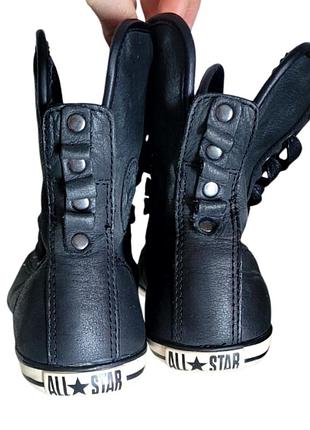 Кеды натуральная кожа высокие converse