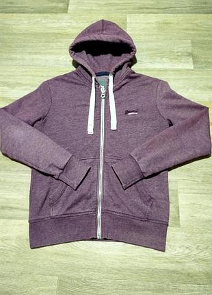 Чоловіче тепле худі superdry на блискавці, розмір l