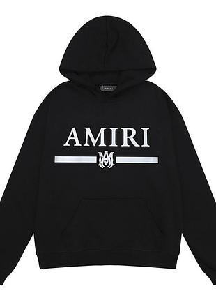 Черная осенняя кофта amiri для парня худи мужская с капюшоном толстовка амири из трехнитки