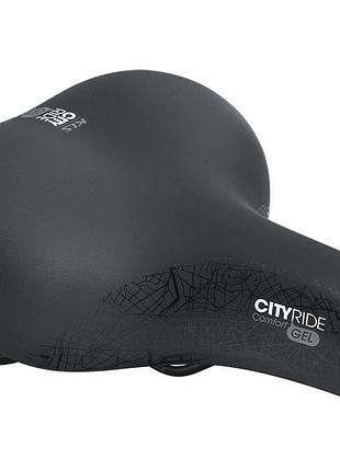 Сідло велосипедне kls cityride 17 gel black