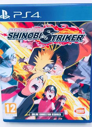 Naruto to boruto shinobi striker, б/у, русские субтитры - диск для playstation 4
