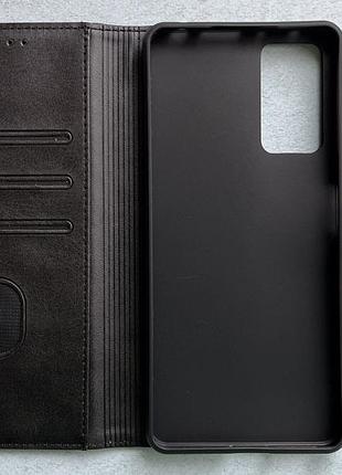 Redmi note 12 pro 4g чохол-книжка wave fold case чорний високоякісна штучна шкіра слоти для карт