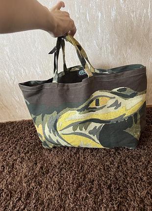 Жіноча сумка lacoste, пляжна сумка, шоппер
