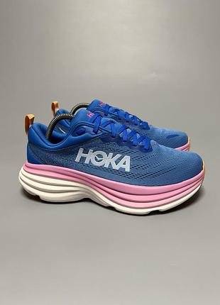 Кросівки на широку стопу для комфортної ходьби бігу тренувань hoka one one bondi 8 wide оригінал 1127954 csaa