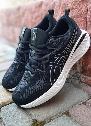 Asics gel-cumulus 25 черные на белой