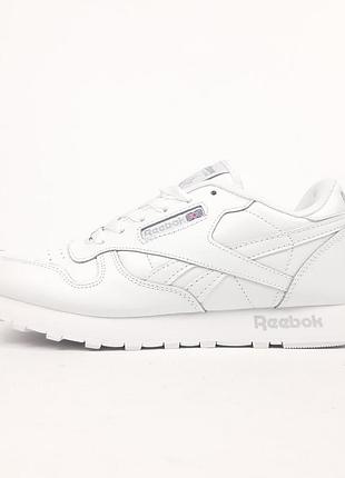 Reebok classic leather белые