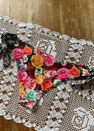 Роздільний купальник трусики низ від купальника river island оригінальний труси квітковий принт з розами