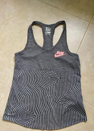 Майка спортивна жіноча сіра dry fit  nike s