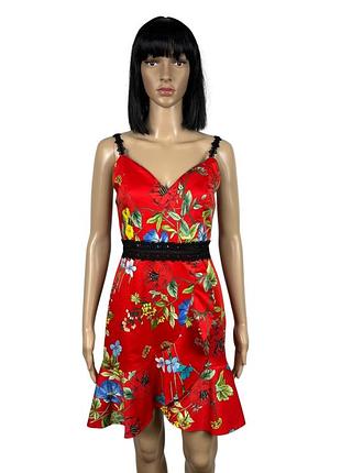 Платье из котона на кружевных бретелях alice+olivia
