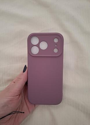 Стильный матовый чехол для iphone 17 pro с защитой камеры. вкусный лилово-розовый (dusty rose)