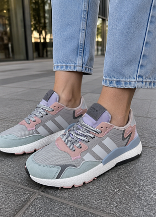 Кроссовки женские адис легкие удобные adidas nite jogger