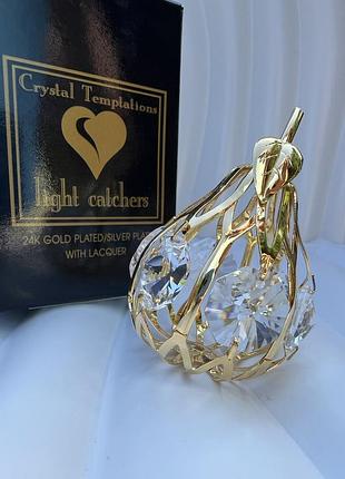Фигурка с камнями swarovski груша 6 см 160578