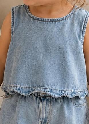 Джинсовая майка zara